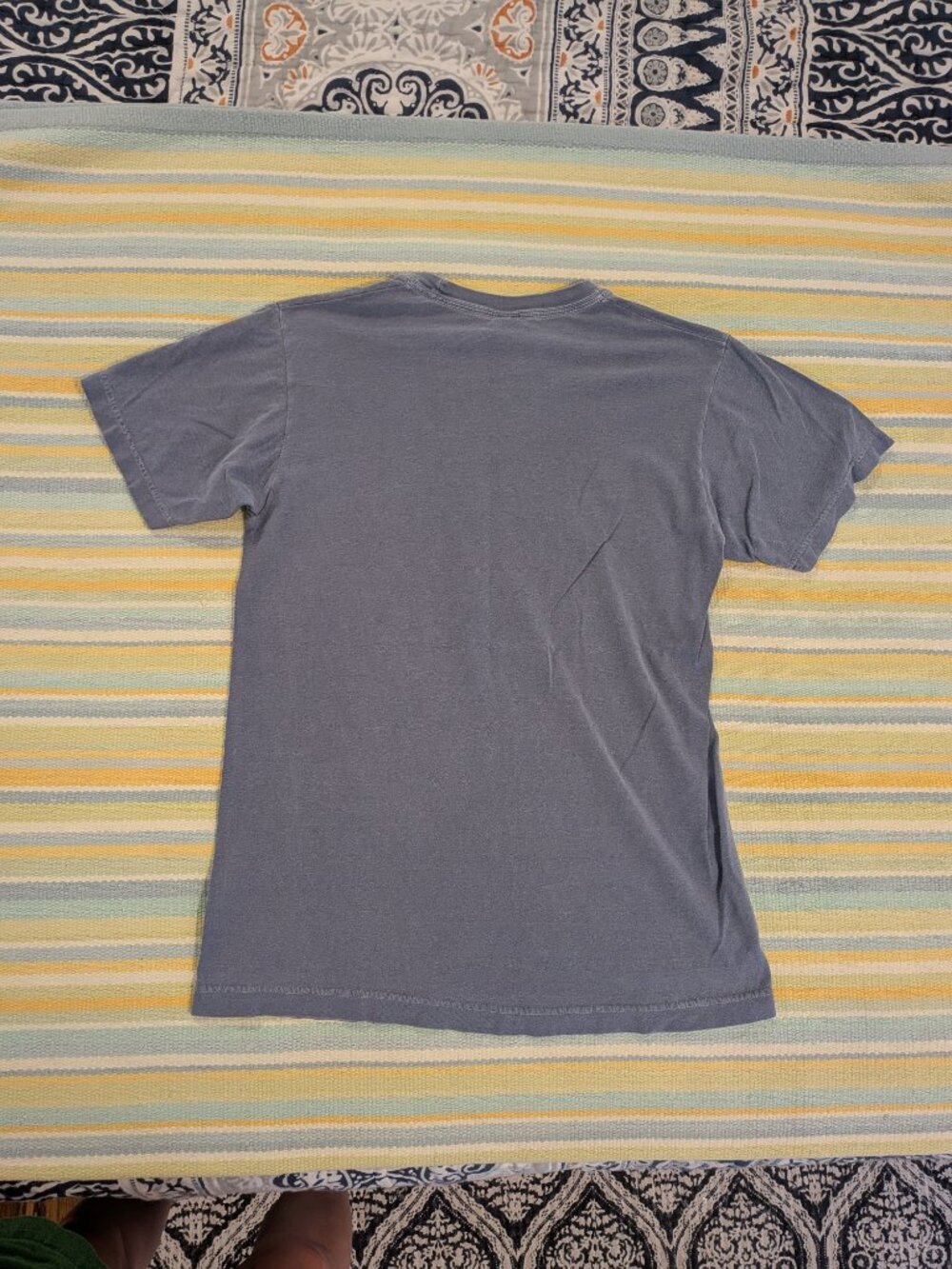 The Eagles Classic Rock Band Tee Small M&O Vintage Washed Blue Skull Graphic - Picture 4 of 5
